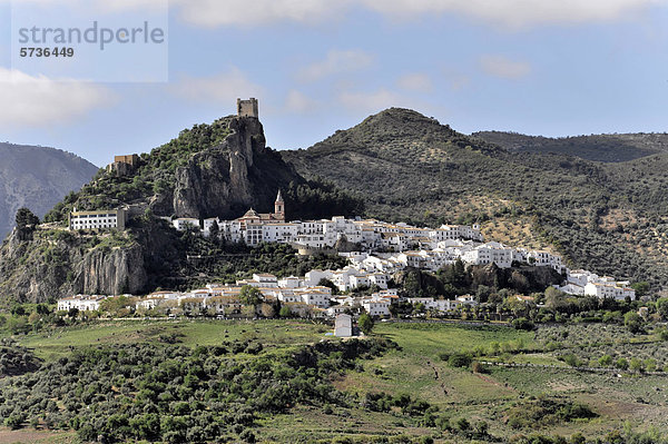 Weißes Dorf El Bosque  Andalusien  Spanien  Europa