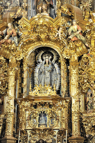 Altar  Detail  Iglesia de Santa Maria de la Asuncion  Arcos de la Frontera  Provinz Cadiz  Andalusien  Spanien  Europa