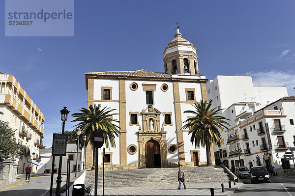 Kirche Iglesia de la Merced  ein Bauwerk aus dem 16. und 17. Jahrhundert  Ronda  Provinz Malaga  Andalusien  Spanien  Europa