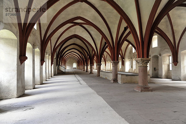 Mönchsdormitorium  Schlafraum  Basilika  Klosterkirche  Gründungsjahr 1136  Kloster Eberbach  Eltville am Rhein  Rheingau  Hessen  Deutschland  Europa