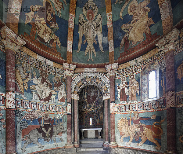 Fresken im romanischen Karner  Hartberg  Oststeiermark  Steiermark  Österreich  Europa