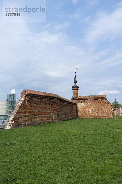 Fragment einer alten Mauer des Kremls von Kolomna  Kolomna  Russland  Eurasien