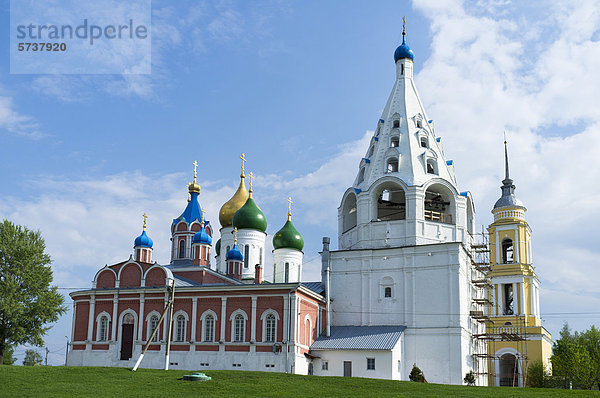Russische oder russisch-orthodoxe Kirchen in Kolomna  Russland  Eurasien
