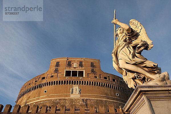 Rom Hauptstadt Brücke Marmor Latium Engel Italien
