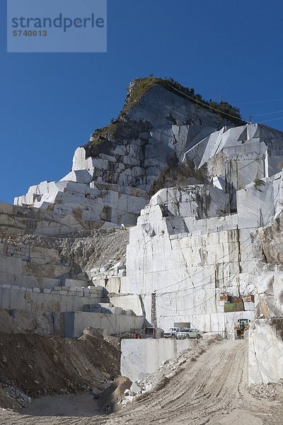 Europa Marmorbruch Italien Toskana