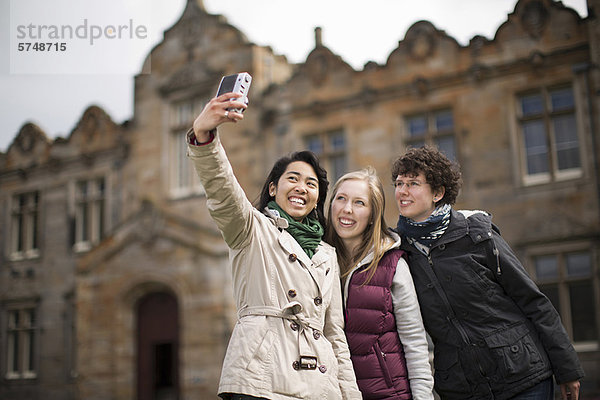 Studenten fotografieren sich selbst