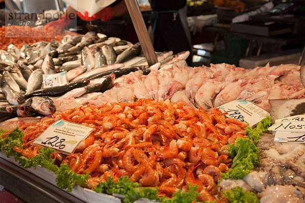 Fisch zum Verkauf in der Toskana  venedig  Italien