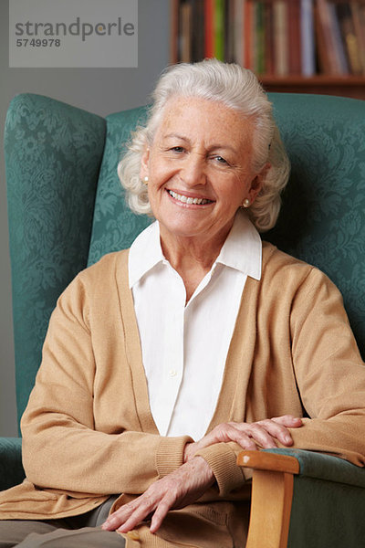 Senior woman smiling  portrait