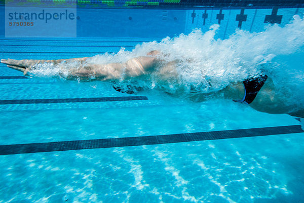 Olympische Hoffnung im Training