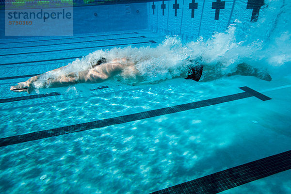 Olympische Hoffnung im Training