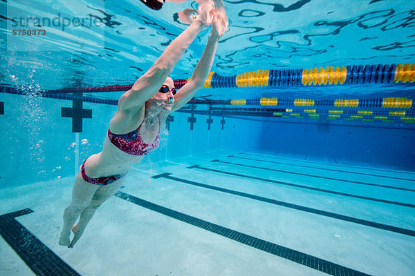 Olympische Hoffnung im Training