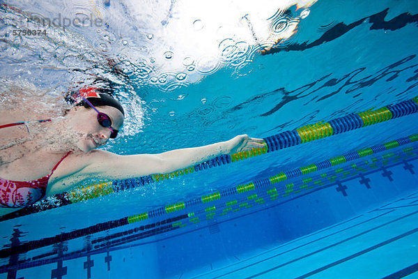 Olympische Hoffnung im Training