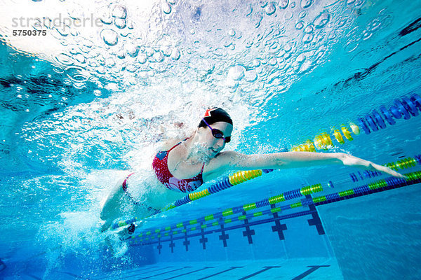 Olympische Hoffnung im Training