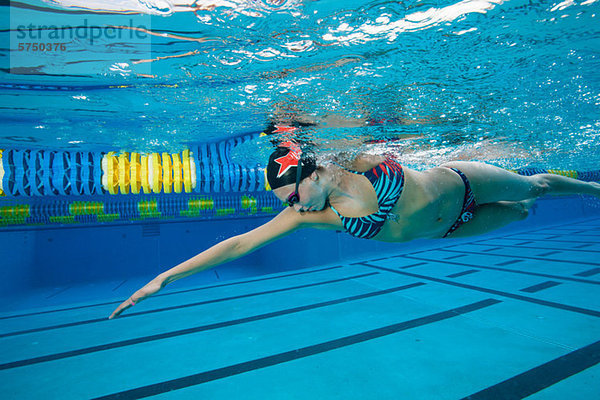 Olympische Hoffnung im Training