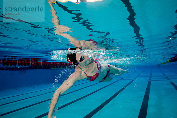 Olympische Hoffnung im Training