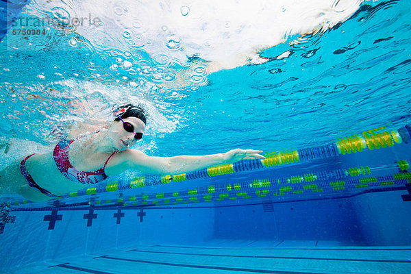 Olympische Hoffnung im Training