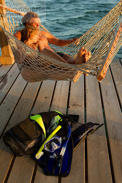 Entspannen in der Hängematte Post Snorkel