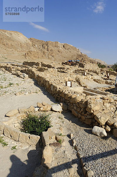 Ausgrabungen  Ruinen von Qumran  Kumran  Westbank  Israel  Naher Osten