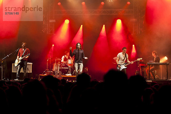 Die Schweizer Popband Lovebugs  live beim Soundcheck Open Air in Sempach-Neuenkirch  Luzern  Schweiz  Europa