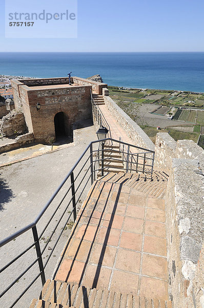 Castillo Arabe  Maurische Burg und Kastell  Salobrena  Provinz Granada  Andalusien  Spanien  Europa