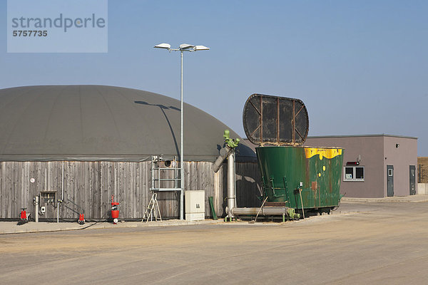 Biogasanlage der Stadtwerke Fellbach  Vergärung von Biomasse  Fellbach  Baden-Württemberg  Deutschland  Europa