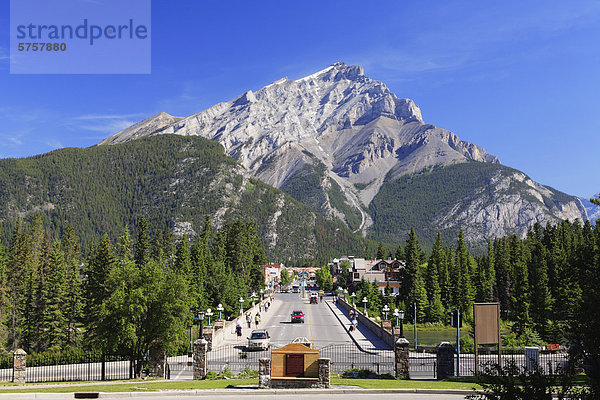 Stadt von Banff  Banff Nationalpark  Alberta  Kanada.