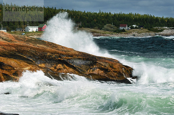 Hafen Sturm Ozean vorwärts Atlantischer Ozean Atlantik Kanada Nova Scotia Neuschottland