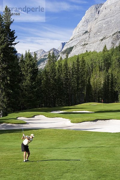 Golfen in Kananaskis Country  Alberta  Kanada.