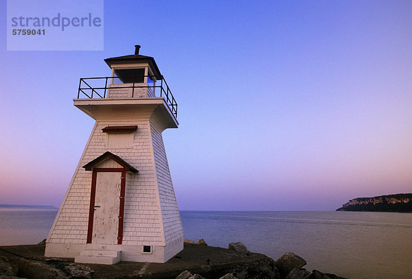 Leuchtturm Bruce Peninsula Nationalpark Bucht Kanada Ontario