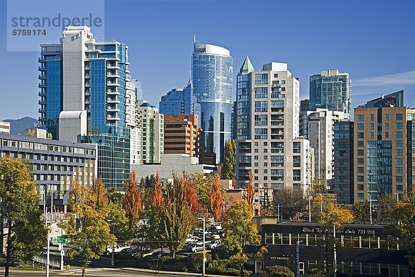 Innenstadt von Granville Bridge  Vancouver  British Columbia  Kanada.