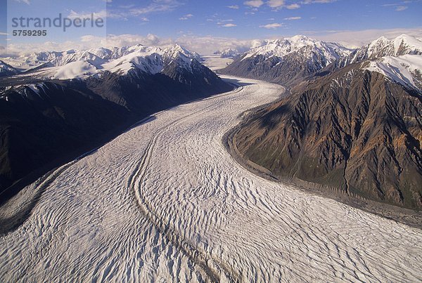 Gletscher  Aerial Blick Kluane National Park  Yukon  Kanada.
