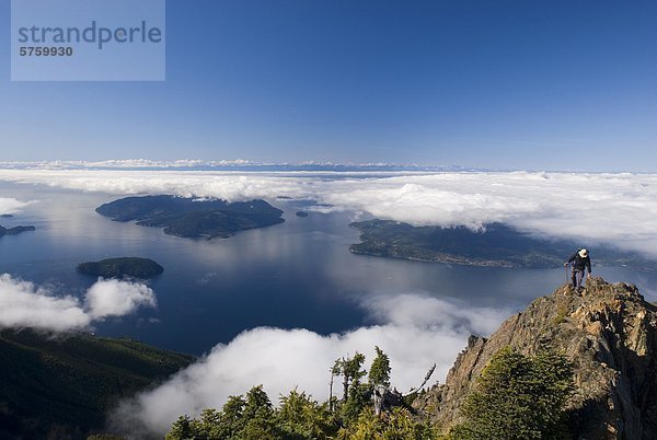 Berg Küste wandern vorwärts British Columbia Braunschweig Kanada