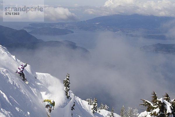 Snowboarden  Whistler  British Columbia  Kanada