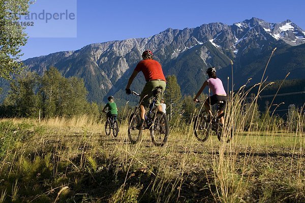 Familie Mountainbike  Pemberton  British Columbia  Kanada