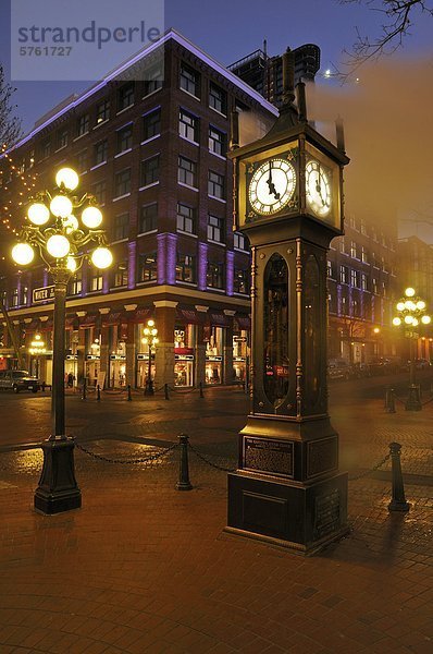 Die Steam Clock  Gastown  Vancouver  British Columbia  Kanada