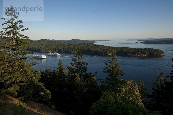 BC Fähren im aktiv-Pass von Galiano Island  Inseln im Golf  BC  Kanada