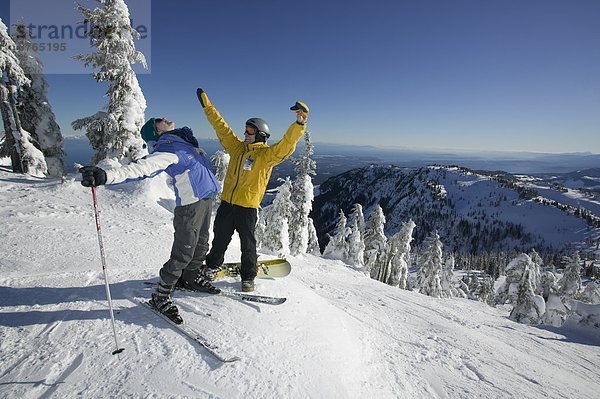 Mt. Washington im zentralen Vancouver Island. Das Comox Valley  Vancouver Island  British Columbia  Kanada.