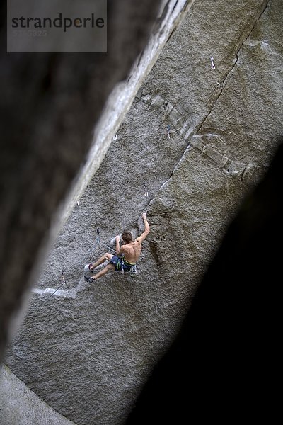 Klettern in der Nähe von Squamish  BC  Kanada