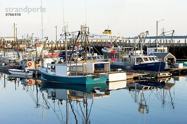 North Head Harbour Kai  Grand Manan Island  Bucht von Fundy  New Brunswick  Kanada