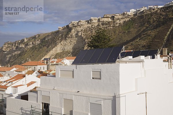 Dach Europa Energie energiegeladen Gebäude installieren Sonnenenergie Portugal