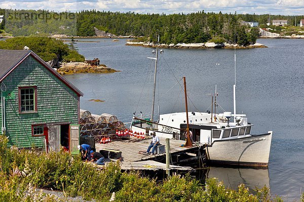 Fernverkehrsstraße Boot Dock Kanada Halifax Nova Scotia Neuschottland