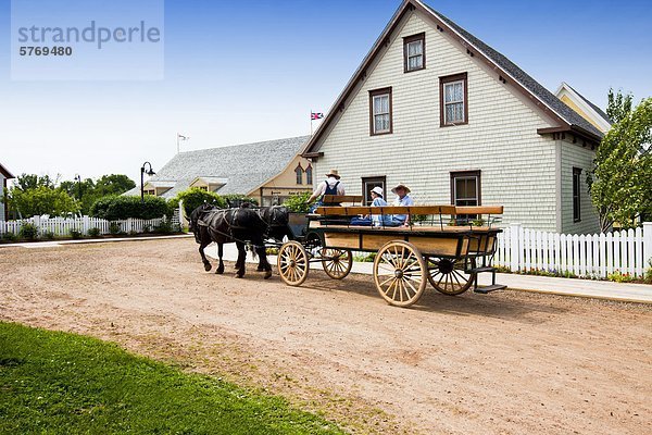 Dachgiebel Giebel grün Dorf Kanada Cavendish Prince Edward Island