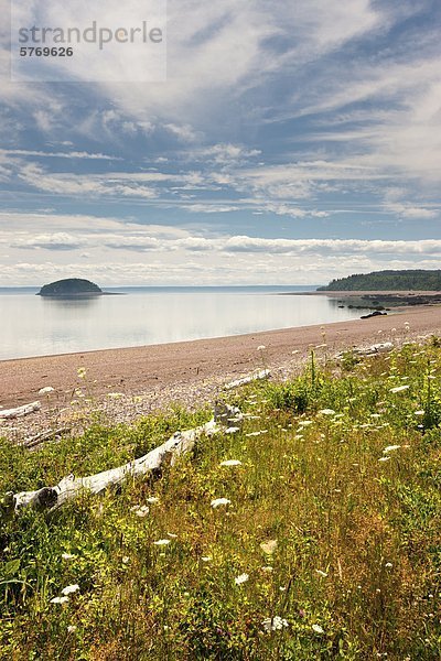 Advocate Harbour Beach  Bucht von Fundy  Nova Scotia  Kanada