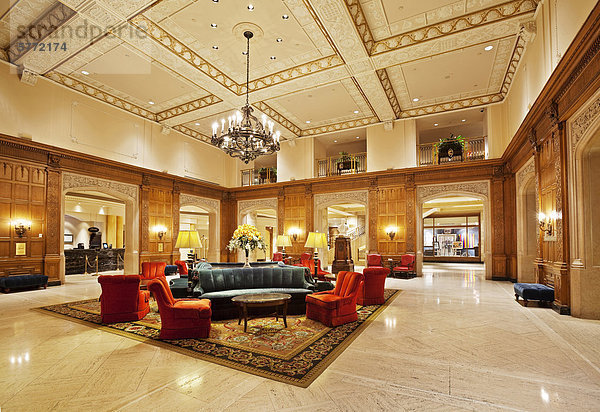 Lobby des Hotels Fairmont Chateau Laurier  Ottawa  Ontario  Kanada