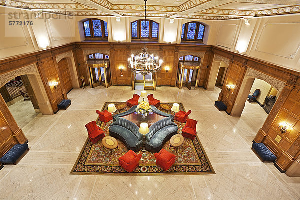 Lobby des Hotels Fairmont Chateau Laurier  Ottawa  Ontario  Kanada