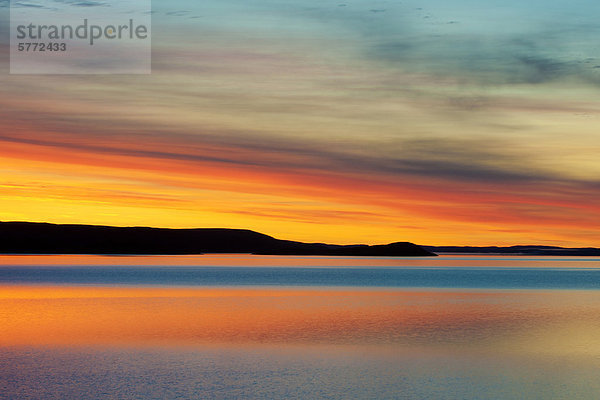 Zeigen Sie Herbst Sonnenaufgang  Barrenlands  zentrale Nordwest-Territorien  See  arktischen Kanadas