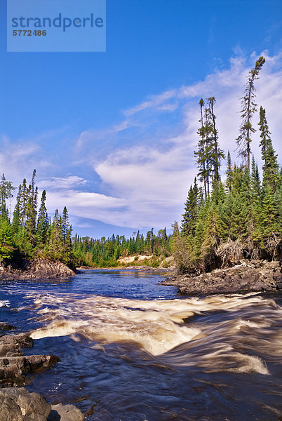 Wenig Abitibi River in Ontario entfernten borealen Wald in der Nähe von Fraserdale  Ontario  Kanada