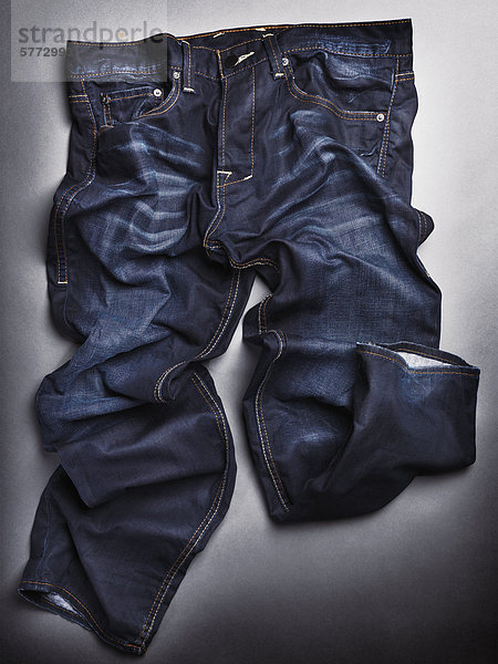 Stein grau Fotografie waschen Hintergrund blau Mann Jeans zerknittert