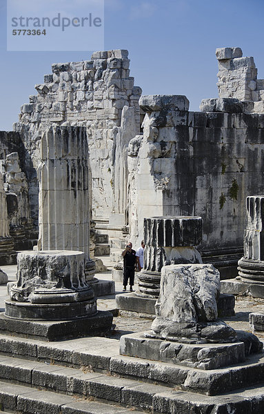 Didyma  einer antiken Ionischen Heiligtum  in modernen Didim (Türkei)  der Tempel des Apollon  der Didymaion enthält.