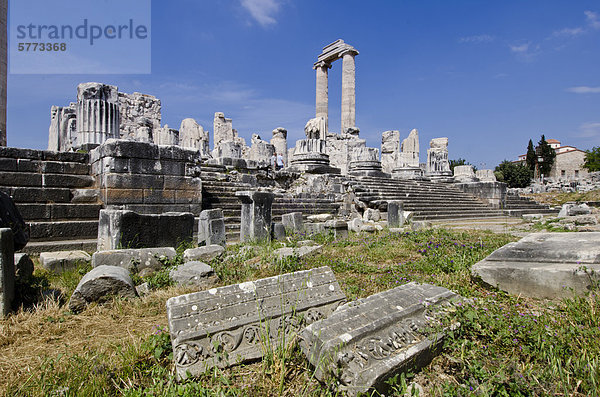 Didyma  einer antiken Ionischen Heiligtum  in modernen Didim (Türkei)  der Tempel des Apollon  der Didymaion enthält.